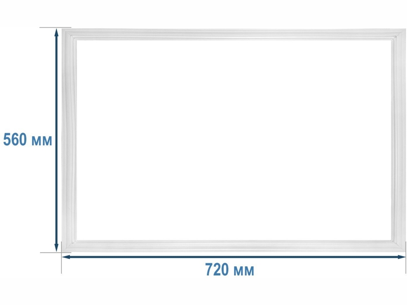 Уплотнитель морозильной камеры Атлант 769748901603 / 560x720 мм (крепление в паз)- фото