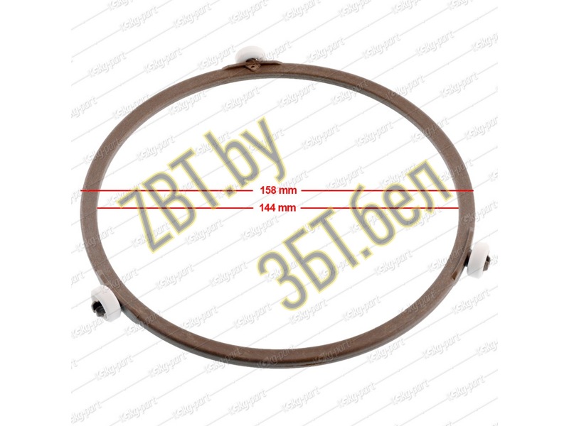 Кольцо вращения для микроволновой печи KG0013717 (Наружный диаметр кольца – 158 мм.Внутренний диаметр кольца – 144 мм.)- фото2