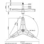 Крестовина барабана для стиральных машин Lg cod712 / 4434ER1001B