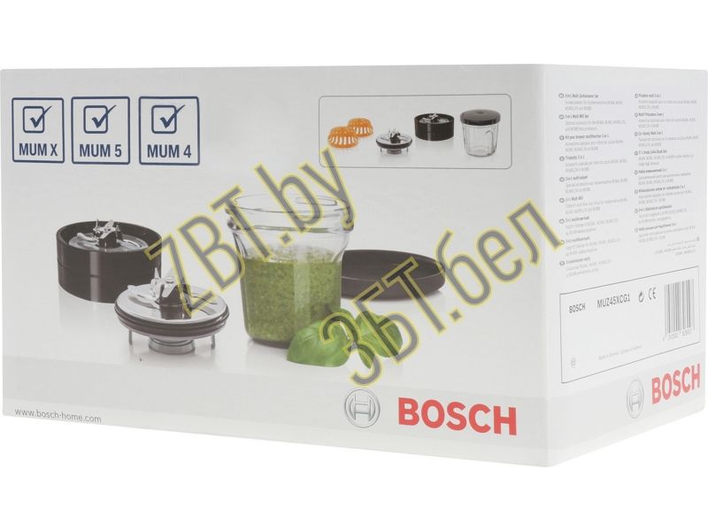 Набор 3-в-1 для измельчения и хранения для кухонных комбайнов Bosch MUZ45XCG1 / 577188 — фото