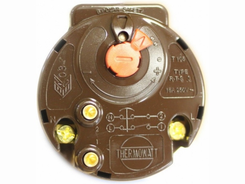 Термостат стержневой для водонагревателя (бойлера) Thermowatt 181316 / RTS3 300 65/75°C (16A-250V), круглый с термозащ- фото2