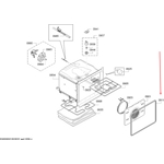 Уплотнитель двери духовки Bosch 11041872