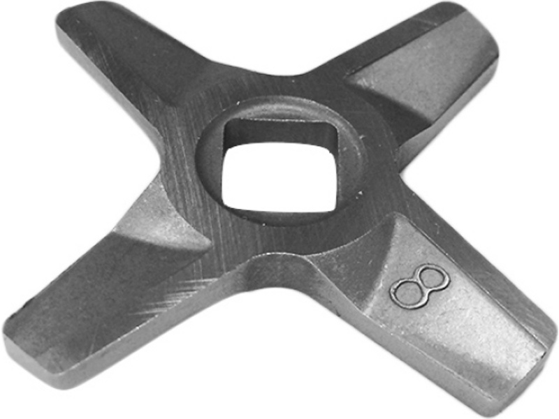 Двухсторонний нож для мясорубки Zelmer, Bosch 00755472 (№8, двухсторонний)- фото