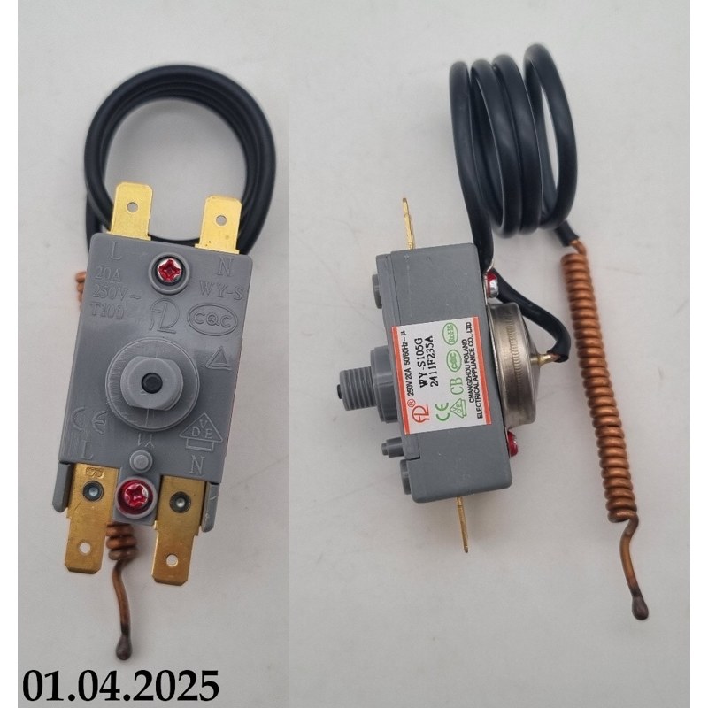 Термостат для водонагревателя (бойлера) Ariston WY-S105G (SPC 105°C, 250v-20A)- фото4