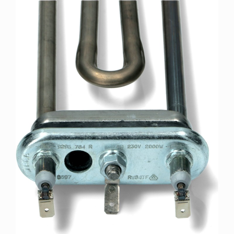 Тэн для стиральной машины Bosch HTR006BO (2000W, прям.с отв.L=200, R9+, M150, F28, K2 'irca', с 2 thermofusibles)- фото2