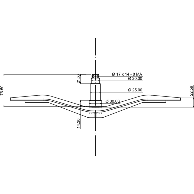 Крестовина бака для стиральной машины Bosch cod782 (для барабана 00479100, Н-80mm, D-30/25/20mm)- фото4