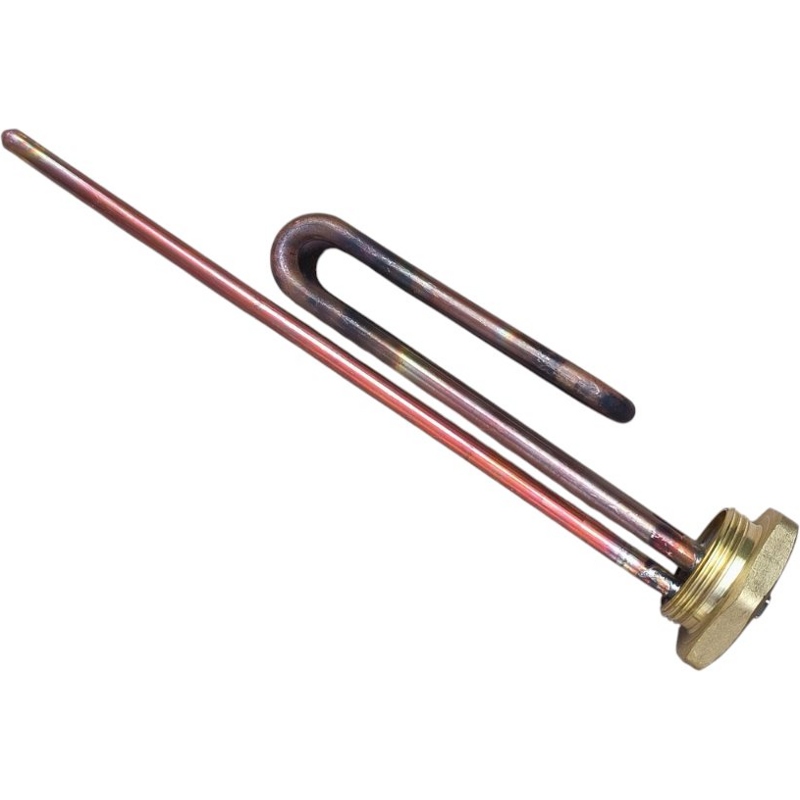 Тэн для водонагревателя ( бойлера) Ariston RCT2000 (изогнутый RCT 2000w резьба 1”1/4, анод M6 