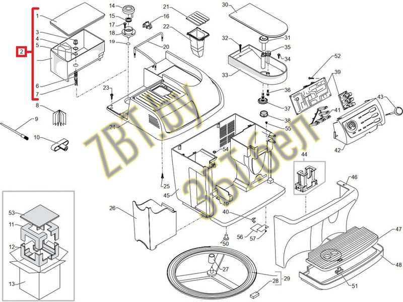 Контейнер для воды Gaggia Syncrony Logic, Saeco 996530028025- фото5