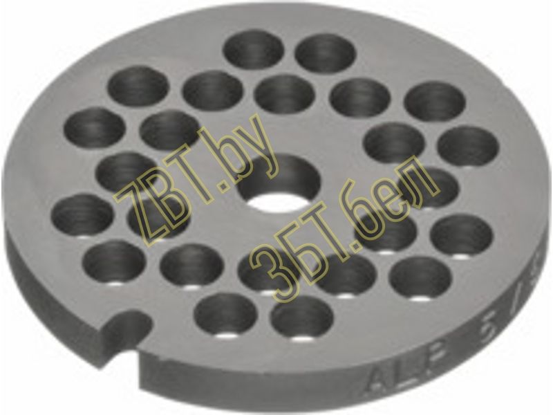 Перфорированная шайба - диск формовочный для мясорубки и кухонного комбайна Bosch 00028143 / Диам реш 53 ,диам отв=6- фото2