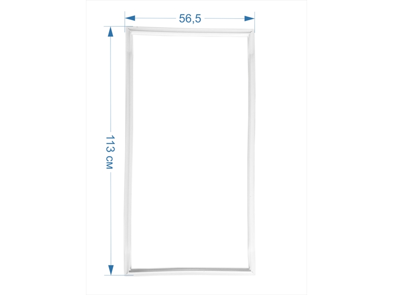 Уплотнитель холодильной камеры Атлант 769748901511 / 560x1130 мм (крепление в паз)- фото5