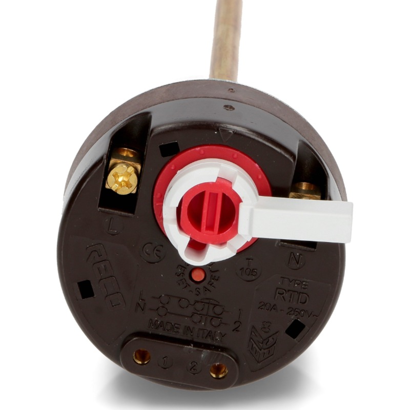 Термостат стержневой для водонагревателя (бойлера) Thermex, Garanterm WTH409UN (RECO 74/93°C 20A, 250V (c термозащитой) CAPILLARY: 270)- фото3