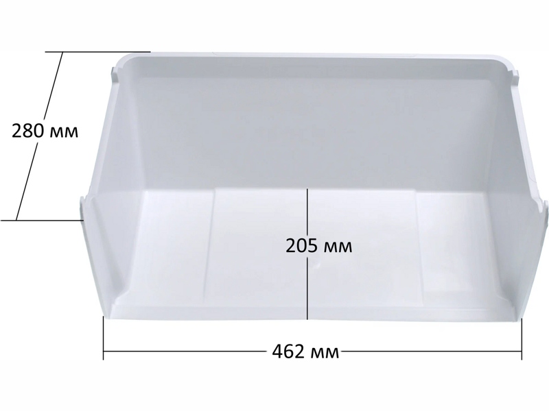 Ящик морозильной камеры (нижний) для холодильника Атлант 769748401901 / 465x210x280- фото3