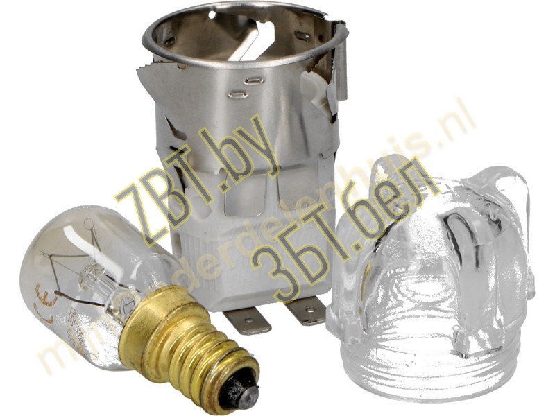 Лампа для духовки, с крышкой и цоколем для духового шкафа Bosch 00650242 / 25W, 230/240V, E14- фото6