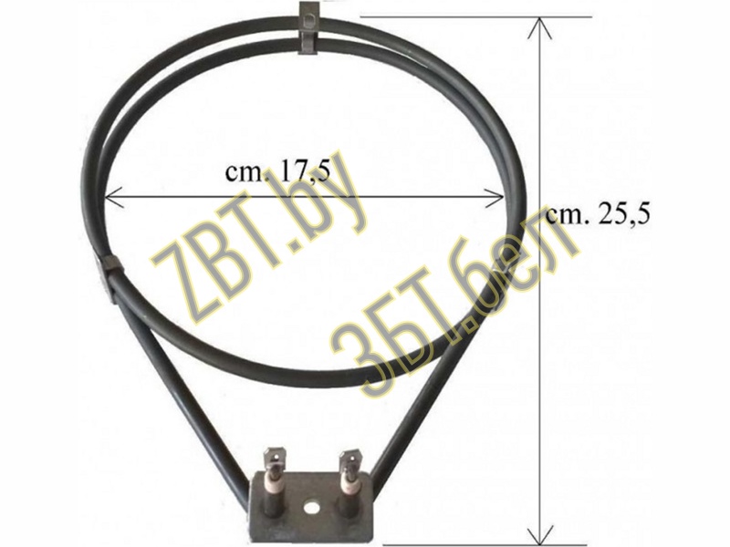 Тэн (нагревательный элемент) конвекции (круглый) для духовки Electrolux 3970128017 замена на 3970128058- фото5