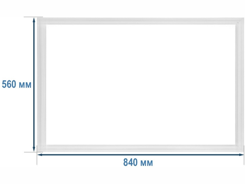Уплотнитель холодильной камеры Атлант 769748901605 / 560x840 мм (крепление в паз)- фото