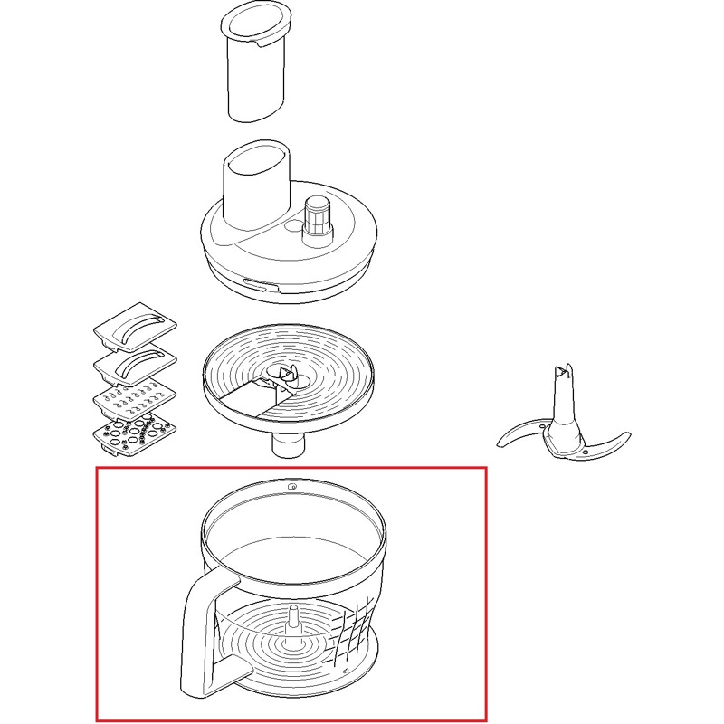 Чаша для измельчения к блендеру Bosch 00748750- фото6