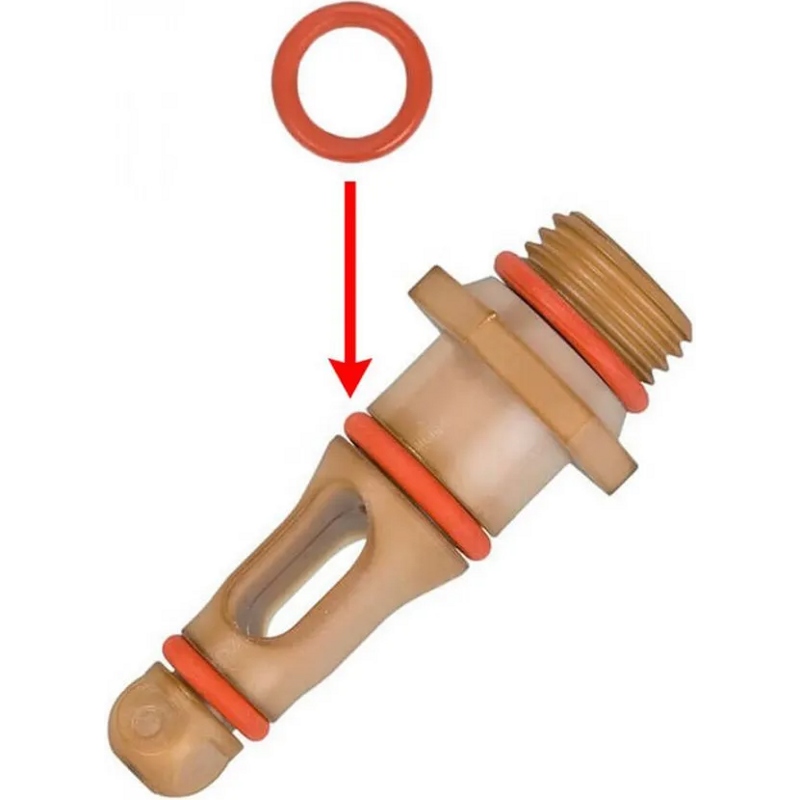 Уплотнитель для кофемашин Saeco, Gaggia 421945039071 (OR ORM 0090-20 RED MG8037R70P)- фото