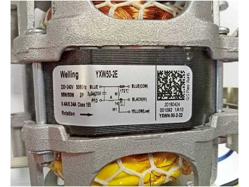 Мотор насоса (помпы) для посудомоечной машины Gorenje 556161 ( 'WELLING YXW50-2E')- фото6