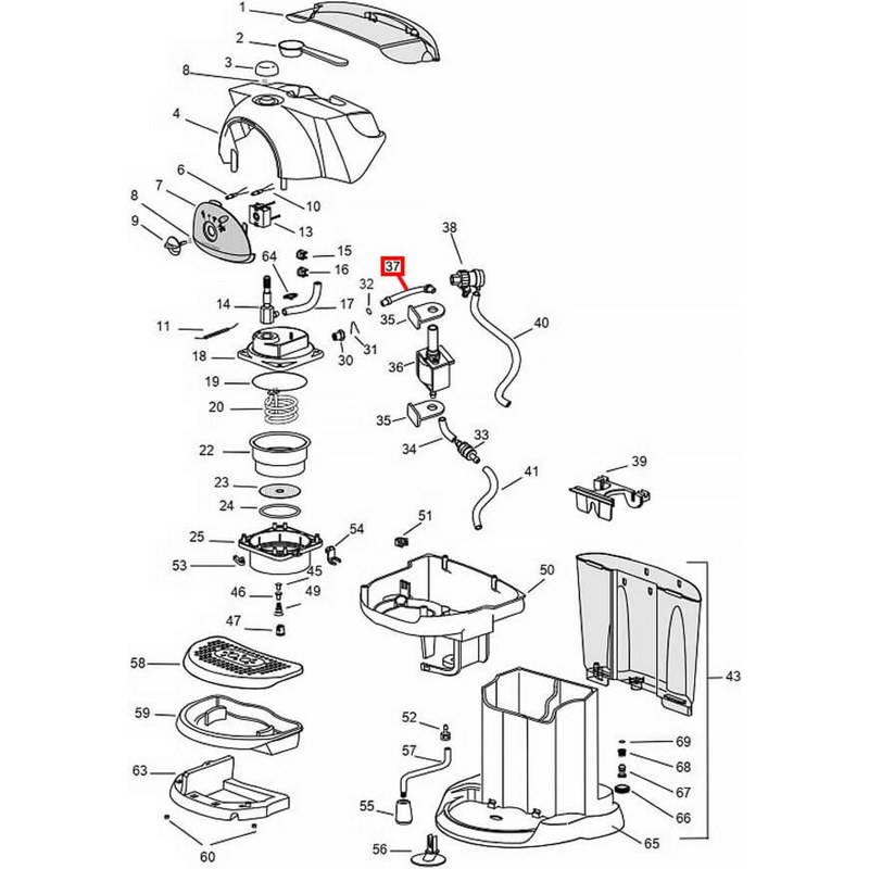 Трубка тефлоновая (скоба-скоба) для кофеварки DeLonghi 5532146000 (PTFE  D-2x4мм L-90 мм)- фото6