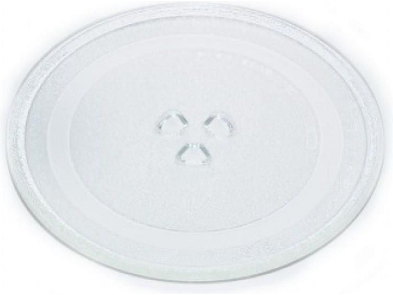 Универсальная стеклянная тарелка (поддон, блюдо) для микроволновой печи UNR 324 (95PM07, 324 мм)- фото2