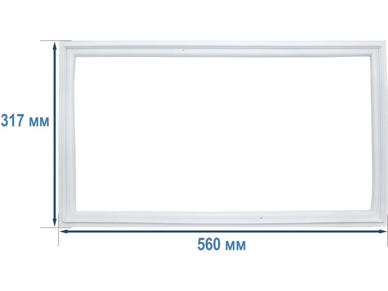 Уплотнитель морозильной камеры Атлант 769748901509 / 560x320 мм (крепление в паз)- фото