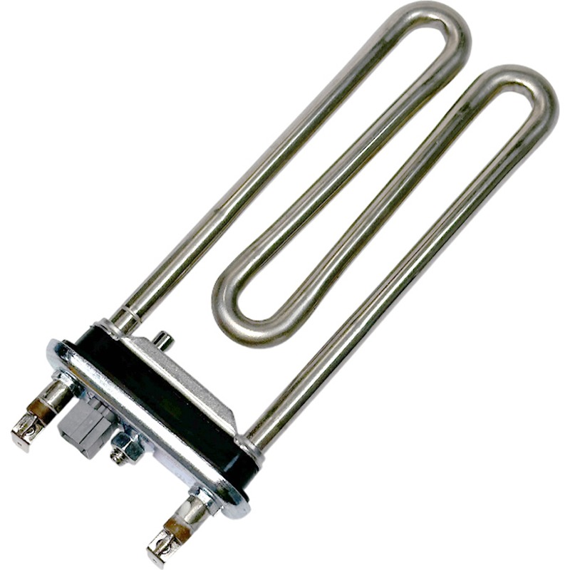 Нагревательный элемент ( ТЭН ) к стиральным машинам LG AEG73309902 (1600W, 'KAWAI-Heatwell', прям.с отв.L=175, R9+, M135, F27 +датч.48kOm., WACBE6486)- фото