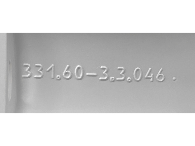 Накладка ручки холодильника Атлант 331603304600 (верхняя, белая)- фото3