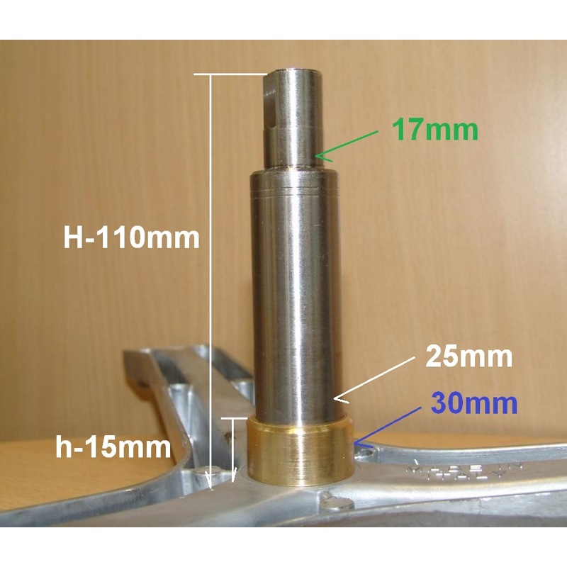 Крестовина бака для стиральной машины Bosch cod788 (H=110/83, D30-d25/17mm)- фото6