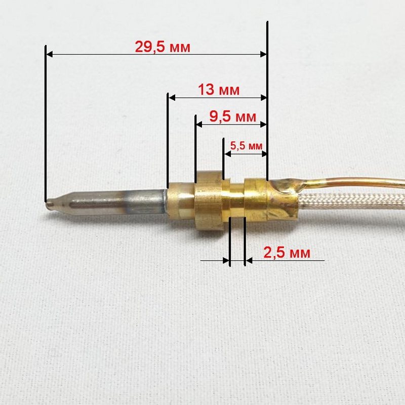 Tермопара газовой варочной панели Bosch 12037115 / L=480mm- фото4