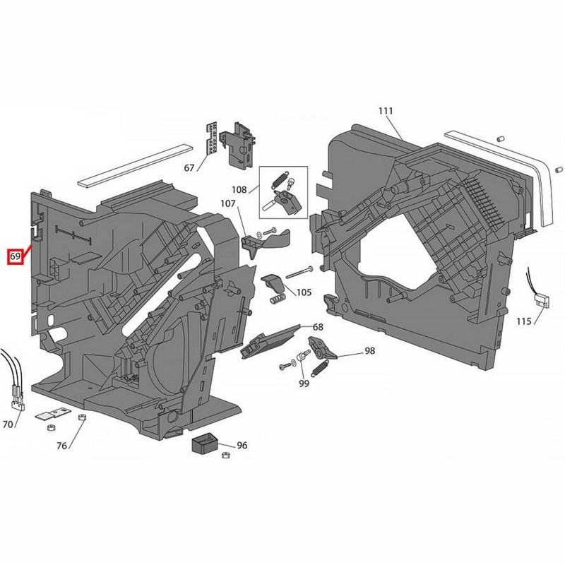 Основание-корпус (шасси) для кофемашин Delonghi 5313256591- фото6