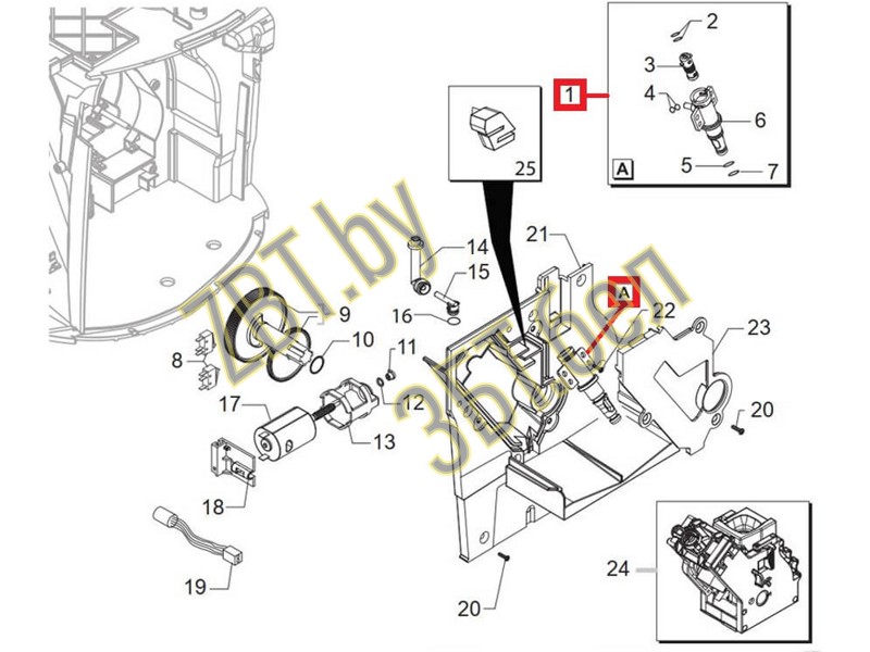 Декоративная панель для контейнера воды кофемашин Delonghi 5332171900- фото5