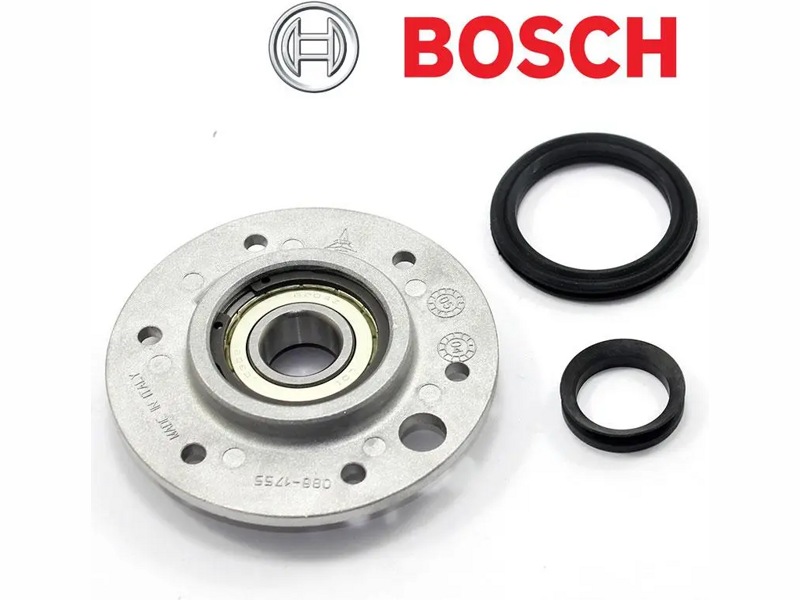 Опора барабана, фланец для стиральной машины Bosch cod086 (подш 204, с зеркалом)- фото