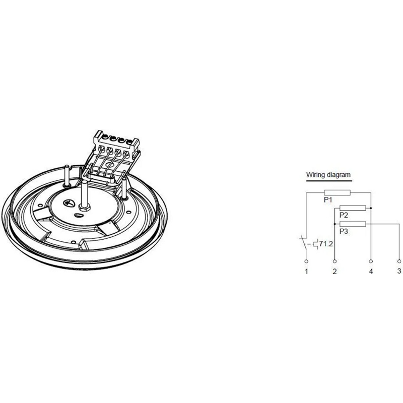 Конфорка для электроплиты Indesit EGO 18.14463.196  (145 мм, 1500W)- фото3