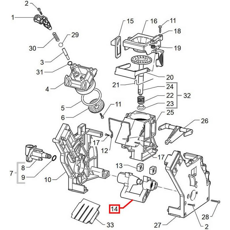 Вал заварочного блока для кофемашин Saeco и Gaggia 421944051231- фото5