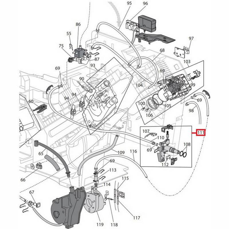 Штуцер распределения пара в сборе для кофемашин Delonghi 7313231631- фото6