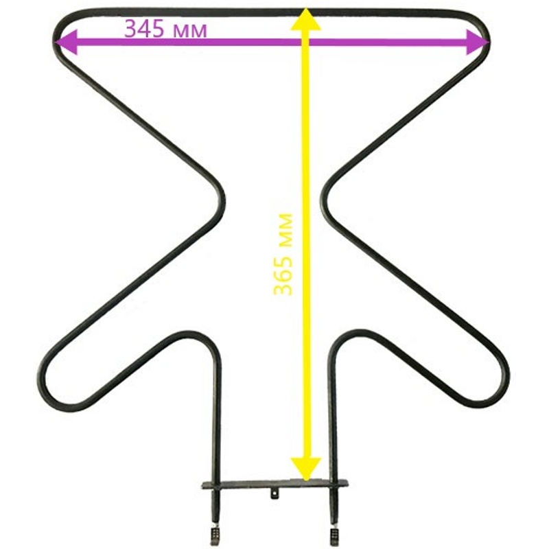 Тэн (нагревательный элемент) для духовки Amica, Hansa, Kaiser 8001783 / духовки 1300w (нижний)- фото2