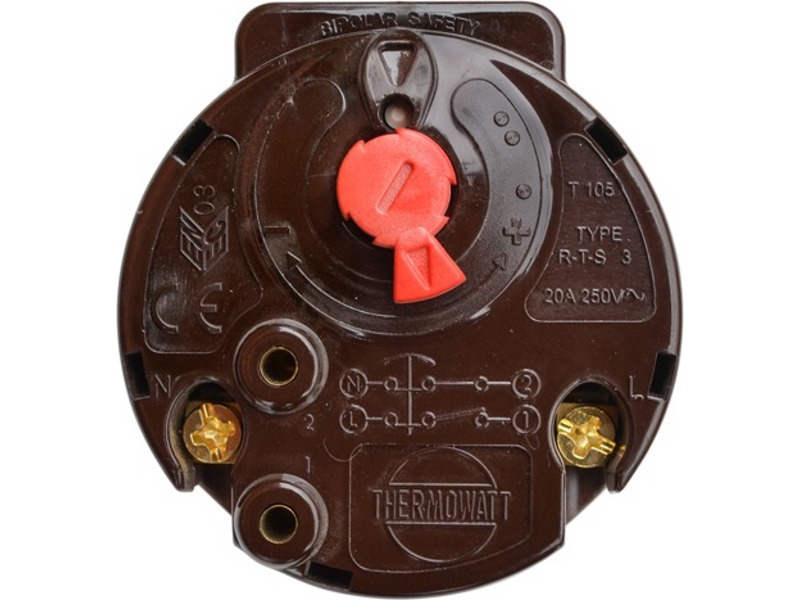 Термостат стержневой для водонагревателя (бойлера) Ariston 181353 / RTS3 450mm 70/90°C (20A-250V), круглый с термозащ- фото5