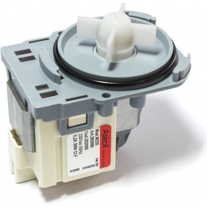 Насос сливной ( помпа ) для стиральной машины Candy, Electrolux, Indesit, Ariston PMP003UN-YH (Askoll 30w, 296002 (M221), 292090 (M220)- фото