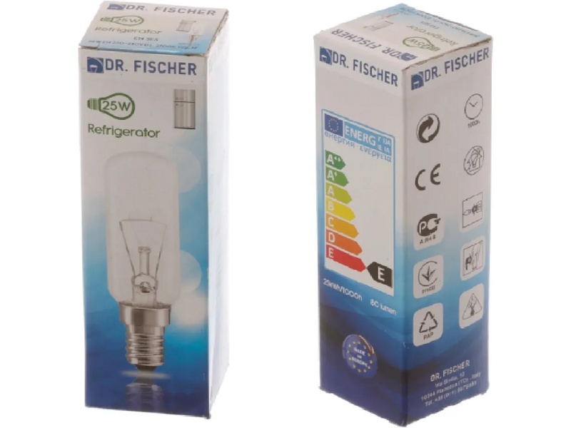 Лампа освещения 25 Вт холодильника Bosch 00183909- фото2