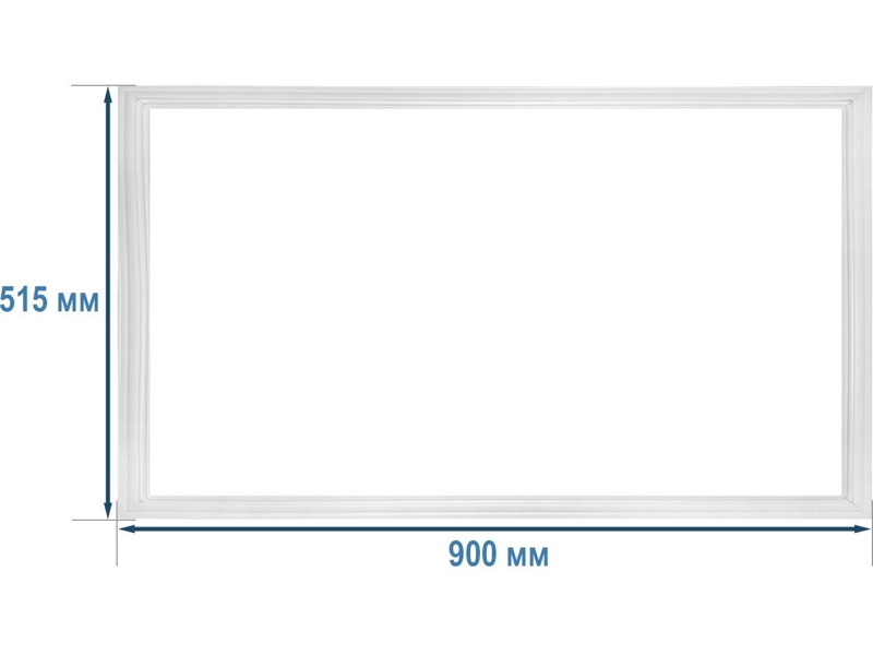 Уплотнительная резина (уплотнитель двери) на холодильную камеру холодильника Атлант 769748901501 / 900x515мм (крепление в паз)- фото