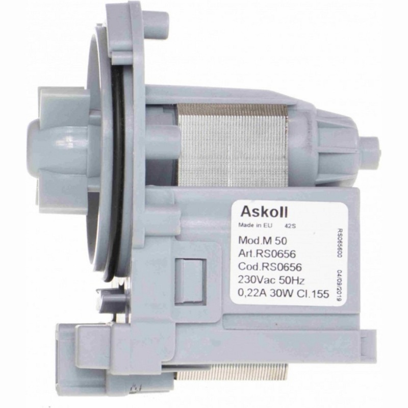Насос сливной ( помпа ) Askoll M50 для стиральной машины Bosch C00266228- фото5