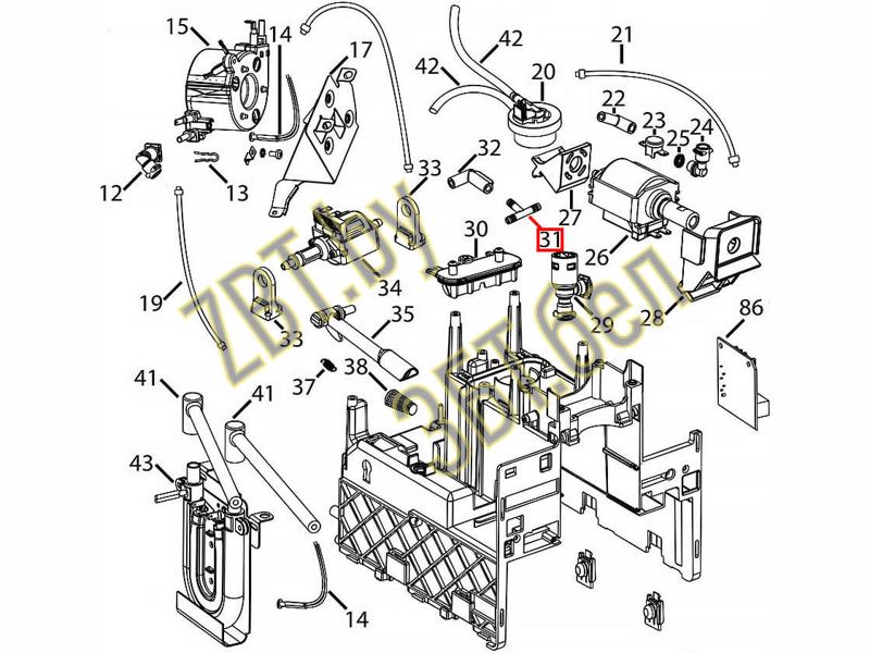 Соединитель Т-образный для кофемашины DeLonghi 5313216541- фото4