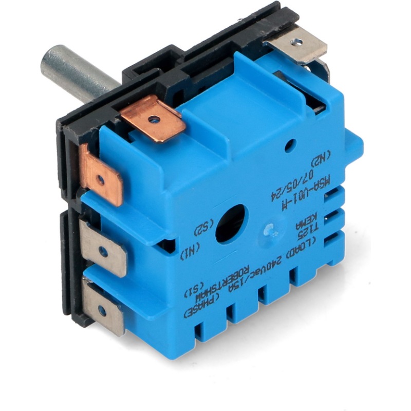 Переключатель режимов духовки Smeg COK352SM (816810205, 15A, 240V. 8 contacts. Shaft: 23mm. Max. temperature: 125°C.)- фото3