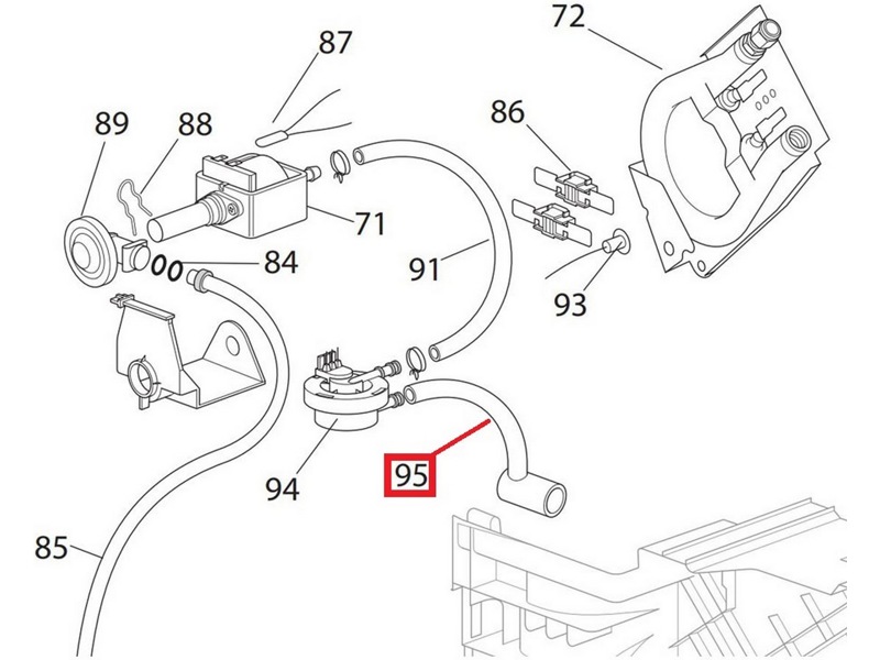 Трубка расходомера воды для кофемашины DeLonghi 5313236711- фото6
