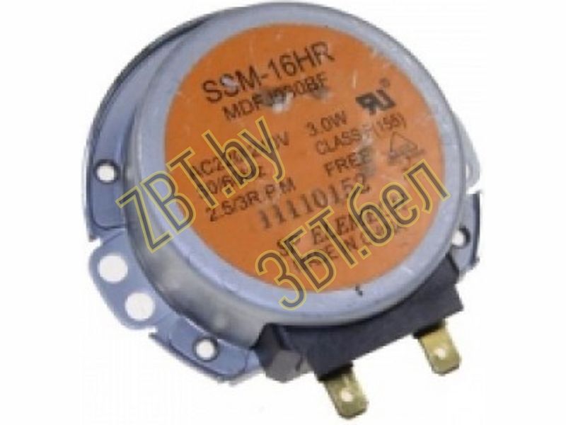Мотор поддона SSM-16HR MDFJ030BF для СВЧ Samsung DE31-10170B 220V 2.5/3 rpm 3w- фото2